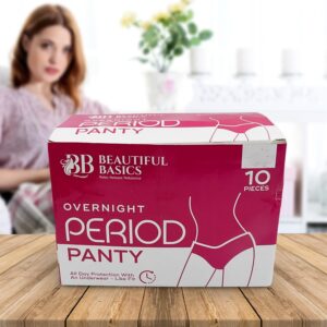 Women’s Emergency Kit, Travel Kit- Includes Seamless Underwear, Pantyliner, Feminine Hygiene Sachet First Period Kit (10 Pcs)