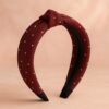 Women’s Polka Dot Fabric Knot Hairband – Stylish & Comfortable (1 Pc)