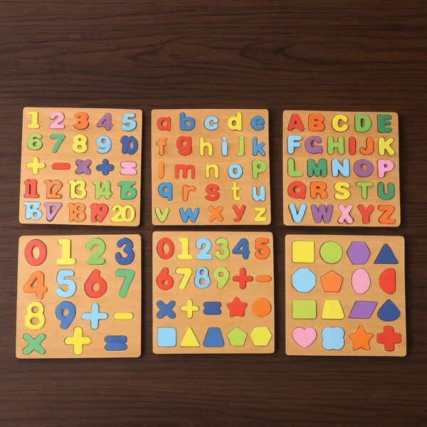 Wooden Learning Puzzle Board – (Mix Design / 1 Pc) Wooden Learning Puzzle Board – (Mix Design / 1 Pc)