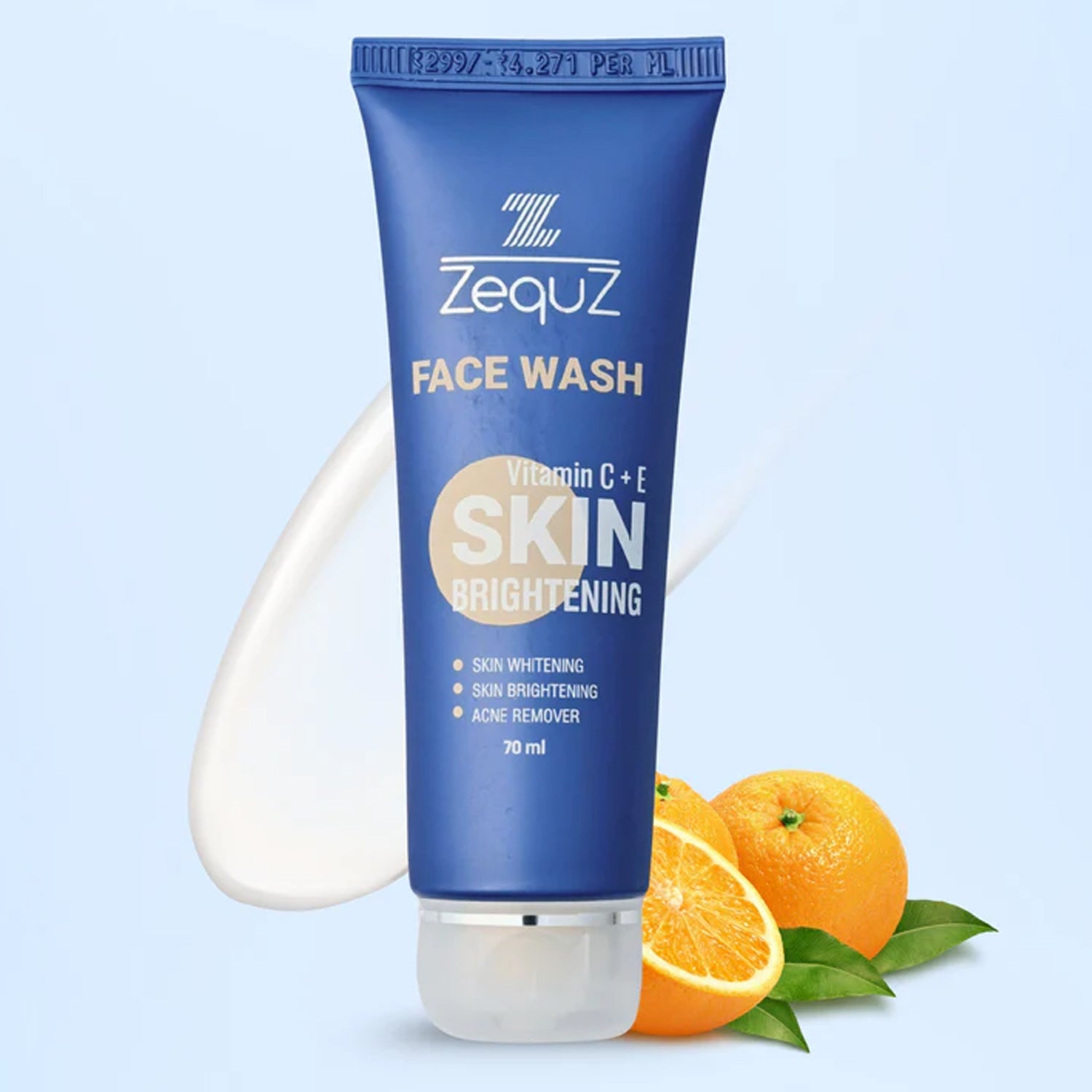 Zequz Vitamin C + E Brightening Face Wash – (1 Pc / 70 ML)