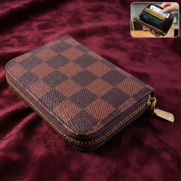 Zip Card Holder Wallet – Multi Card Organizer Case (1 Pc)