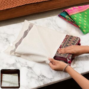 Zip Closure Saree Storage Bag (14.5×16.5 Cm, 1 Pc) Zip Closure Saree Storage Bag (14.5×16.5 Cm, 1 Pc)