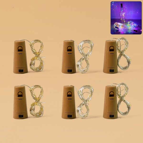 Cork-Shaped LED Bottle String Fairy Lights (1 Pc) Cork-Shaped LED Bottle String Fairy Lights (1 Pc)