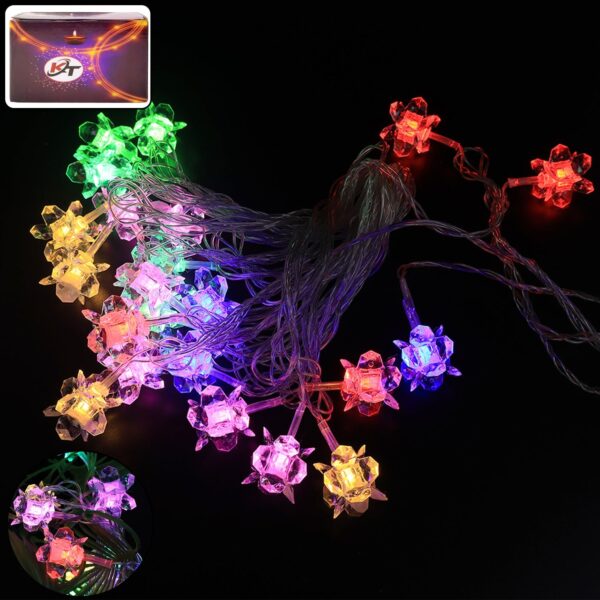 Crystal Flower LED Decorative String Light (8 Meter) Crystal Flower LED Decorative String Light (8 Meter)