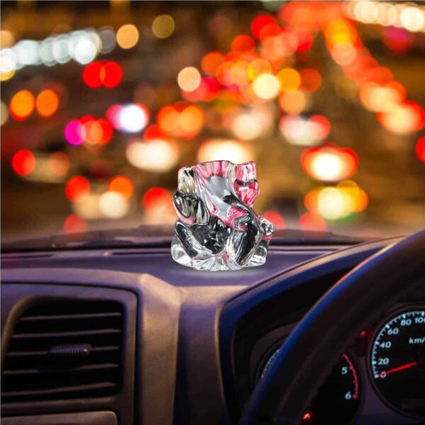 Crystal Glass Ganesha Idol for Home, Office and Car Dashboard, Ganesh Ganesha Crystal Glass Ganesha Idol for Home, Office and Car Dashboard, Ganesh Ganesha