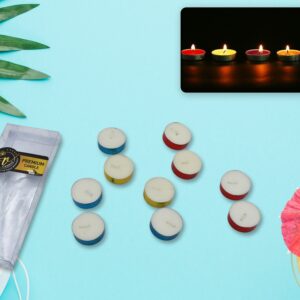 Decorative Color Candle Light for Gifts Birthday Anniversary Diwali 10 Pc Set