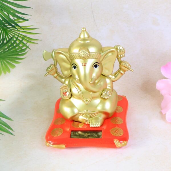 Decorative Religious Large Lord Ganesha Idol with Solar-Powered Base (1 Pc) Decorative Religious Large Lord Ganesha Idol with Solar-Powered Base (1 Pc)