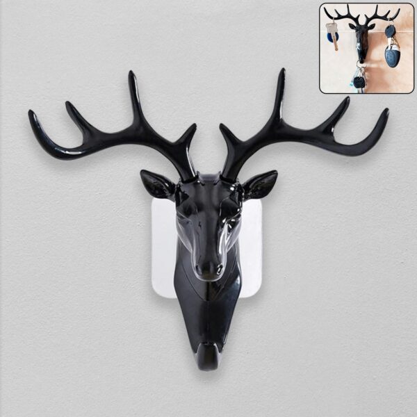 Deer Head Self Adhesive Wall Door Hook Hanger Deer Head Self Adhesive Wall Door Hook Hanger