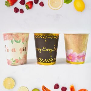 Disposable Paper Cups, Disposable Tea, Coffee Cups (3 Pcs Set / Mix Color) Disposable Paper Cups, Disposable Tea, Coffee Cups (3 Pcs Set / Mix Color)