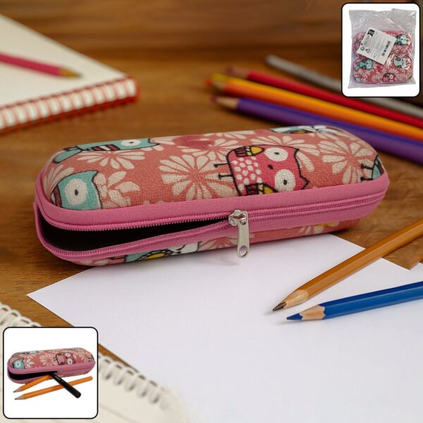 Durable Zipper Pencil Pouch Case – (1 Pc)