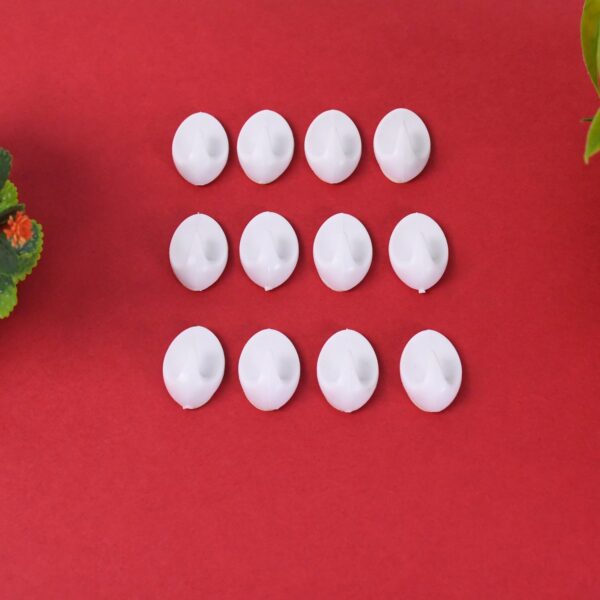 Earth Star Self Adhesive Plastic Wall Hook (12 Pc) Earth Star Self Adhesive Plastic Wall Hook (12 Pc)