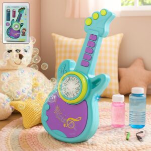 Electric Automatic Guitar-Shaped Bubble Machine set Electric Automatic Guitar-Shaped Bubble Machine set