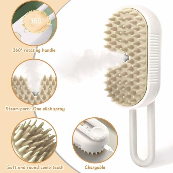 Electric Spray Handle Massage Brush, Hair Removal Brush Steam (1 Pc) Electric Spray Handle Massage Brush, Hair Removal Brush Steam (1 Pc)