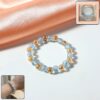 Elegant Dual-Tone Crystal Beaded Stretch Bracelet (1 Pc) Elegant Dual-Tone Crystal Beaded Stretch Bracelet (1 Pc)