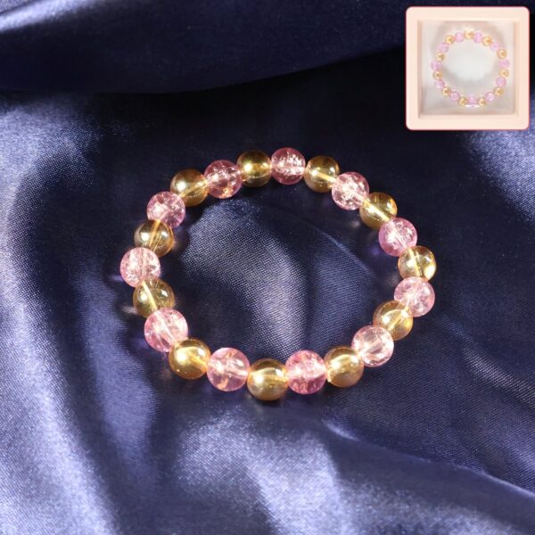 Elegant Dual-Tone Crystal Beaded Stretch Bracelet (1 Pc) Elegant Dual-Tone Crystal Beaded Stretch Bracelet (1 Pc)