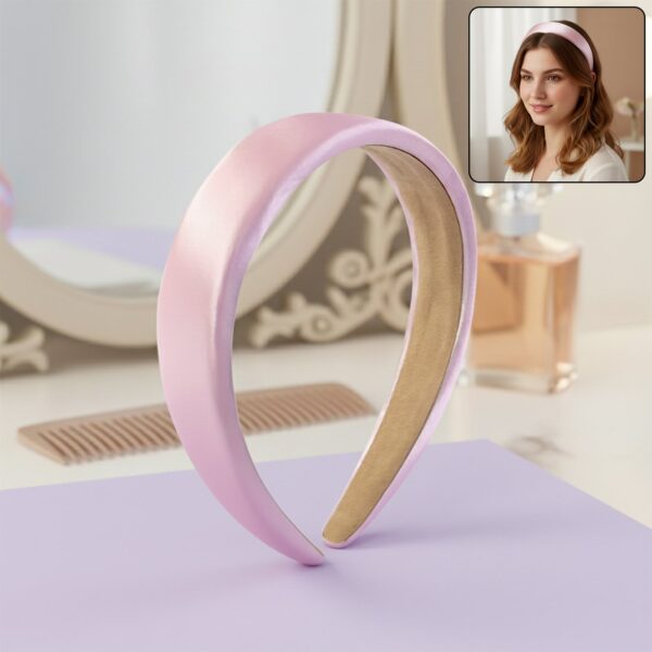 Elegant Padded Satin Finish Hairband (1 Pc) Elegant Padded Satin Finish Hairband (1 Pc)
