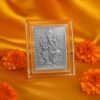 Embossed Silver-Plated Lord Ganesha Photo Frame (1 Pc) Embossed Silver-Plated Lord Ganesha Photo Frame (1 Pc)