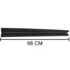 Draught guard for doors, twin seal for blocking cold air