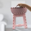 Sturdy folding chair with easy portability for travel and home use