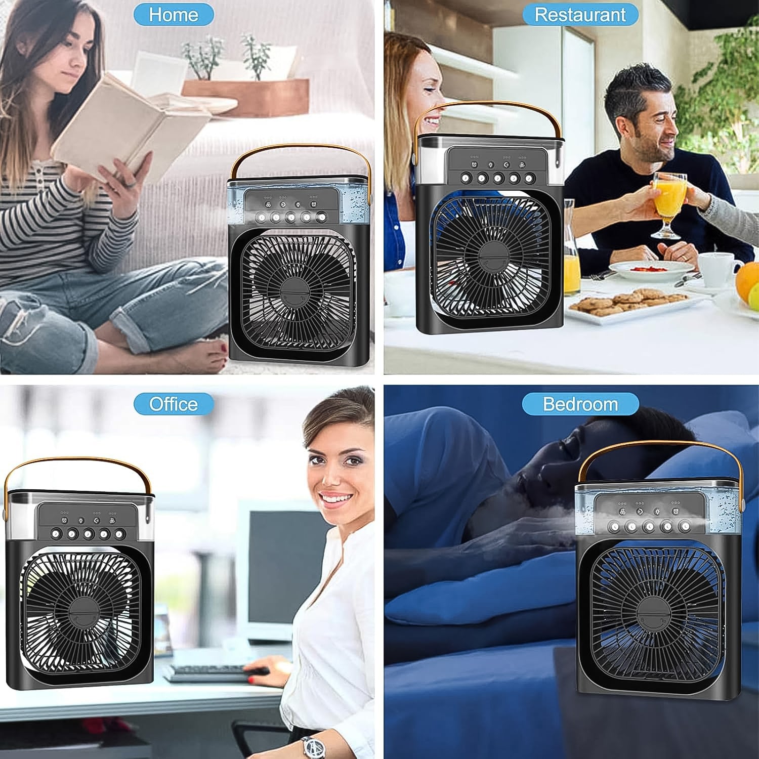 Portable Air Conditioner Fan - Personal Desk Cooling Fan (Battery Not Included) - Image 2