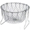 Foldable chef strainer basket