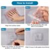 Convenient wall holder for kitchen and bathroom use.