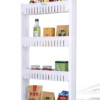Storage organizer rack with 4 layers for space efficiency