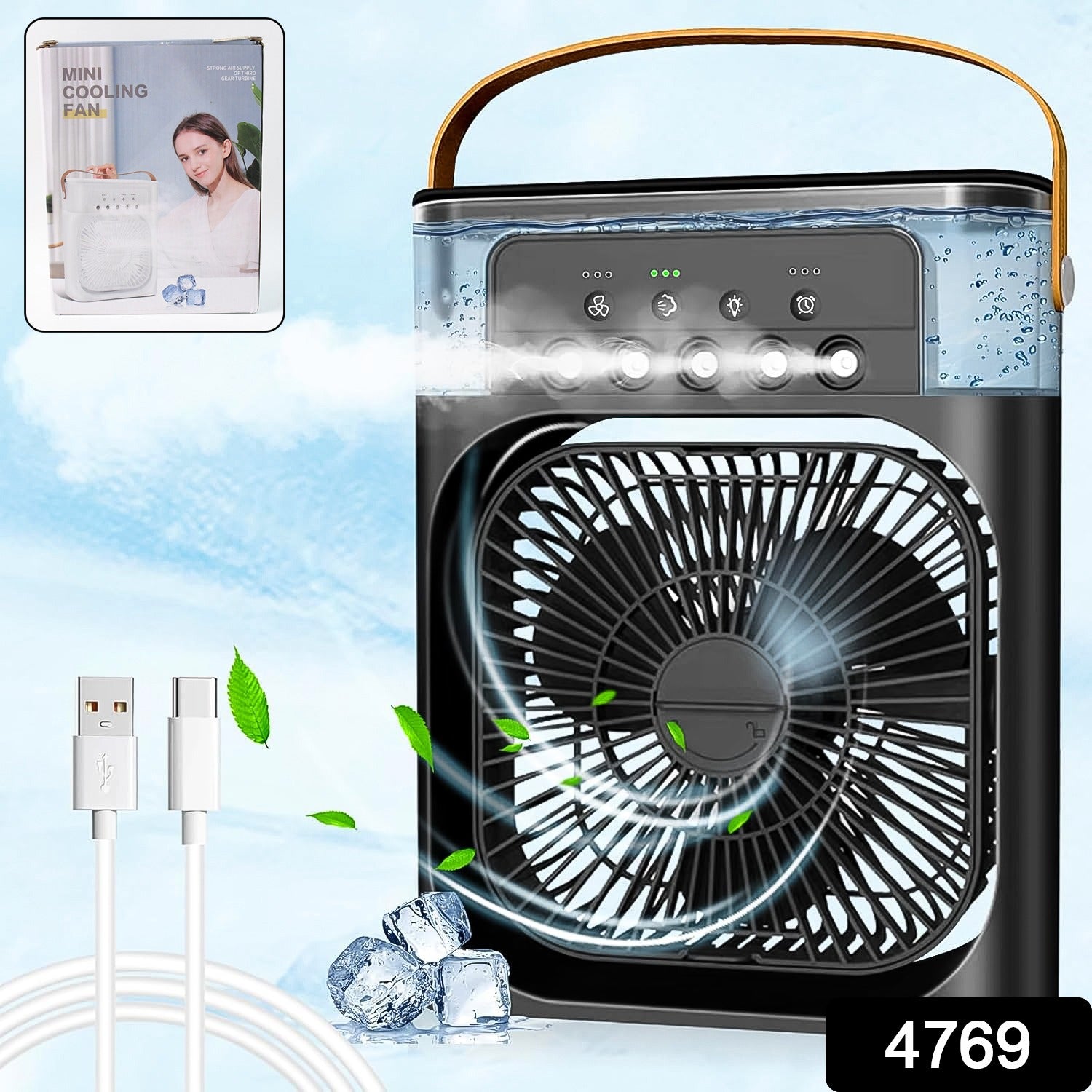 Portable Air Conditioner Fan - Personal Desk Cooling Fan (Battery Not Included) - Image 5