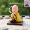 Decorative Lord Buddha Wall Painting Wooden Frame Mix Design, 45×30 Cm Approx (1 Pc)